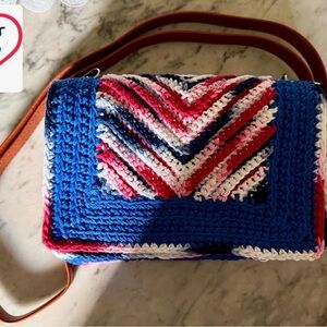 Colorful Crochet Crossbody Bag